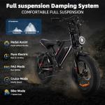 Kalorace Electric Bike for Adults, 1000W Motor