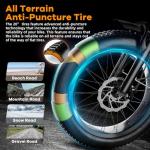 Folding 1000W Electric Bike with Large Battery