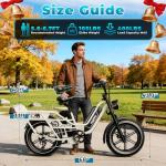 Auloor Dual Battery Electric Bike, 160-Mile Range