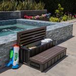 XtremepowerUS Slip-Resistant Spa Step with Storage