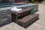 XtremepowerUS Slip-Resistant Spa Step with Storage