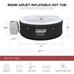 Coleman Miami AirJet Inflatable Hot Tub for 4