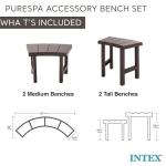 Intex 2 Medium PureSpa Benches for 4-Person Spas