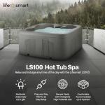 LifeSmart 4-Person Square Hot Tub with Jets