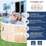 Portable Inflatable Hot Tub for 4-6 People