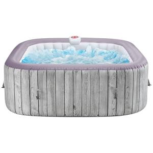 Seizeen Portable 4-6 Person Square Inflatable Hot Tub