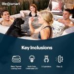 LifeSmart 4-Person Square Hot Tub with Jets