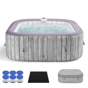 SEGMART Inflatable Spa for 4-6 People with Jets