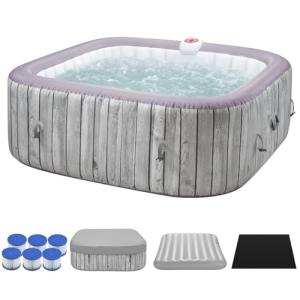 BTMWAY Inflatable Hot Tub for 4-6 People