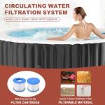LILYPELLE Inflatable Hot Tub for 2-4 People