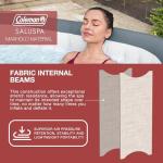 Coleman SaluSpa Square Inflatable Hot Tub for 6
