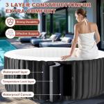 LILYPELLE Inflatable Hot Tub for 2-4 People