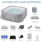 SEGMART Inflatable Spa for 4-6 People with Jets