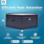 Jleisure Aegean Black Rigid Hot Tub Spa