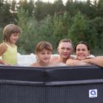Jleisure Aegean Black Rigid Hot Tub Spa
