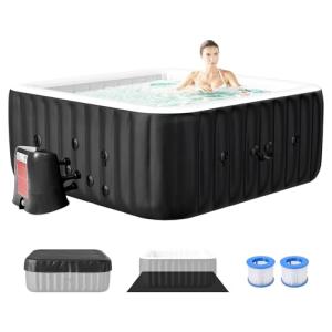 Portable Inflatable Hot Tub for 4-6 People