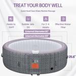 BTMWAY 82" Inflatable Hot Tub for 4-6 People