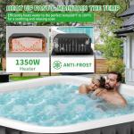Inflatable Hot Tub for 4-6 People with Jets