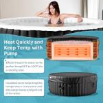 Inflatable Round Hot Tub for 2-4 People