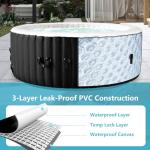 Inflatable Round Hot Tub for 2-4 People