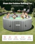 VEVOR Inflatable Hot Tub for 6-8 People