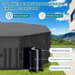 Mosener Inflatable Hot Tub for 4-6 People