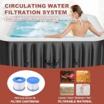 LILYPELLE 4-6 Person Inflatable Hot Tub Spa