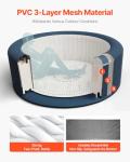 VEVOR Inflatable Hot Tub for 6-8 People