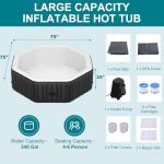 Mosener Inflatable Hot Tub for 4-6 People