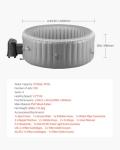 VEVOR Inflatable Hot Tub for 6-8 People