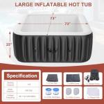 LILYPELLE 4-6 Person Inflatable Hot Tub Spa