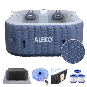 ALEKO Lucca 4-Person Inflatable Jetted Hot Tub
