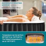 Mosener 4-6 Person Inflatable Hot Tub with Jets