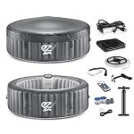 SereneLife 6-Person Inflatable Hot Tub with Jets