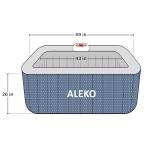 ALEKO Lucca 4-Person Inflatable Jetted Hot Tub