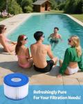 EBL S1 Hot Tub Filter Cartridges - 6 Pack