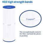 Cryspool® 50 Sq. Ft Hot Tub Filter Cartridge 2 Pack