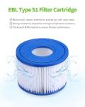 EBL S1 Hot Tub Filter Cartridges - 6 Pack