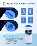 POOLPURE Spa Filter Replacement - 2 Pack