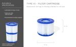 Bestway SaluSpa Filter Cartridge for Inflatable Hot Tubs