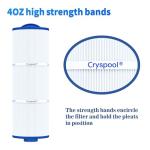 Cryspool® 50 Sq. Ft Spa Filter Cartridge 2 Pack