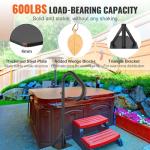 VEVOR Adjustable Hot Tub Handrail, 360° Rotatable