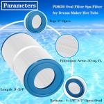 Toolyuan PDM30 Oval Spa Filter - 2 Pack