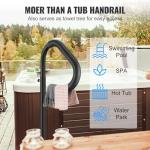 VEVOR Adjustable Hot Tub Handrail, 360° Rotatable