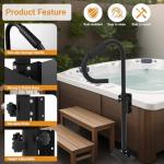 Adjustable Hot Tub Handrails with 360° Swivel