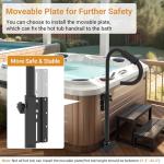 Adjustable Hot Tub Handrails with 360° Swivel