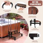 Sturdy Hot Tub Step Stairs with Handrails