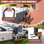 Sturdy Hot Tub Step Stairs with Handrails