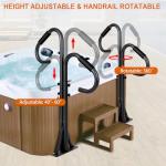 HomiShare Adjustable Hot Tub Handrail with Swivel