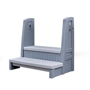 Step2 Hot Tub Storage Steps with Handrails